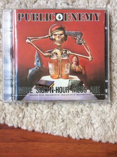 PUBLIC ENEMY - MUSE SICK-N-HOUR MESS AGE CD BONUS TRACK FEROCIOUS SOUL THE & *VG - Picture 2 of 3
