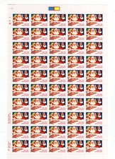1991 29 cent Christmas Santa full Sheet of 50, Scott #2579, Mint NH