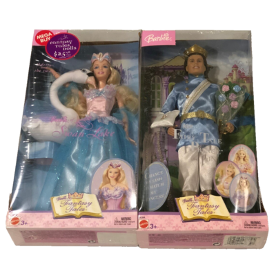 2003 Mattel Barbie of Swan Lake & Ken Fairy Tale Prince Odette