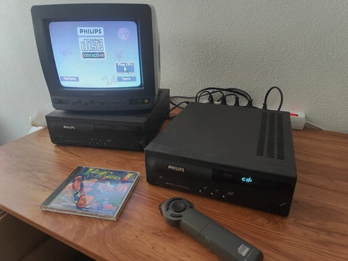 WORKING (VIDEO) Philips CDi 470 RegionFree Player cd-i Retro Gaming Console DVC