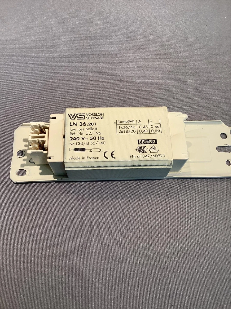 Vossloh Schwabe LN36.201 Low Loss Ballast Choke Fluorescent Fitting 40W
