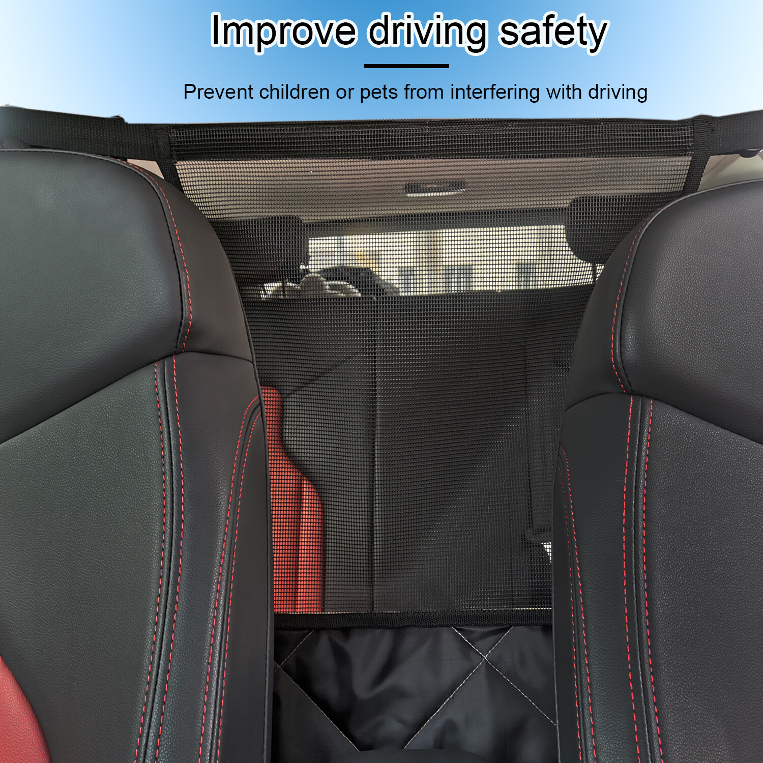 Pet Dog Cat Car Van Motorhome Safety Isolation Net Guard Front Seat Barrier Mesh eBay