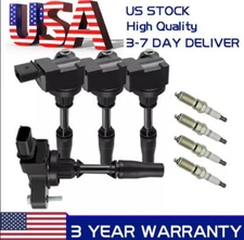 4 Ignition Coils + 4 Iridium Spark Plugs For Chevrolet Buick GMC Cadillac UF680