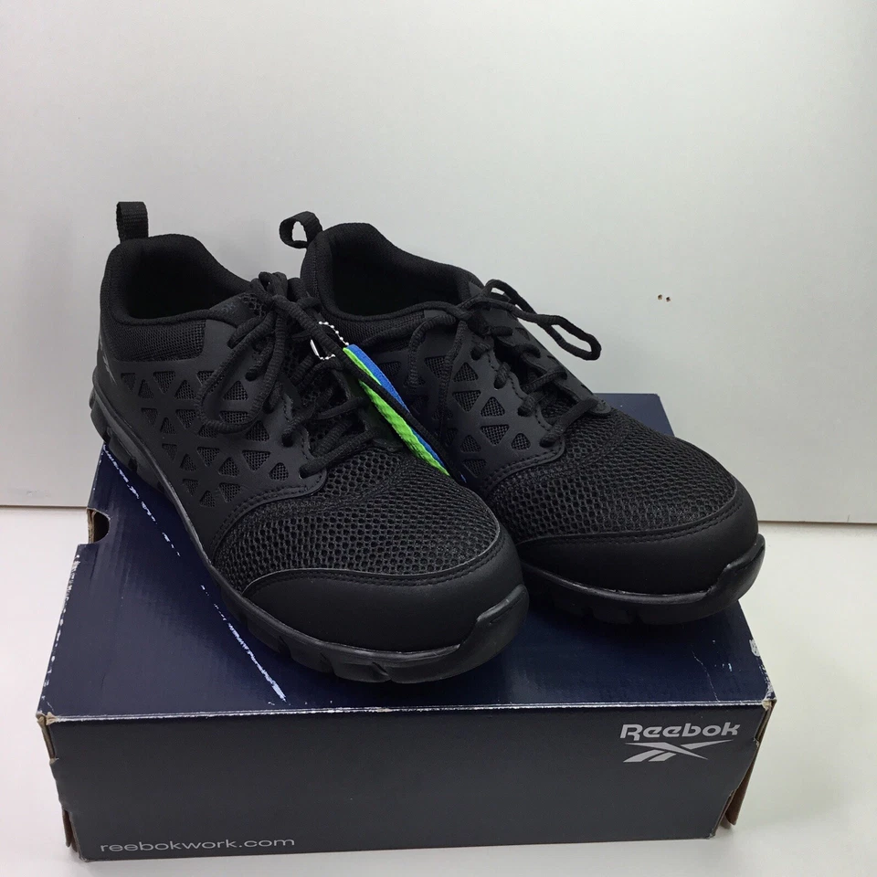 Zapatos Mujer Reebok Trabajo Sublite Cojín Compuesto Puntera Trabajo Tenis 9M Usados Foto 4 de 4