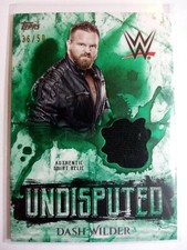WWE Dash Wilder 2018 Topps Undisputed Green Shirt Relic Card SN 36 of 50