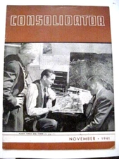 Nov. 1941 Magazine "Consolidator" for the Employees of Consolidated Aircraft  *