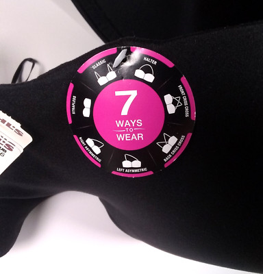 Bali 2XL Multiway Wireless Bra Women's Comfort Revolution Strapless Black NEW