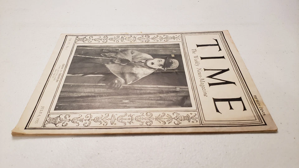 Time Magazine July 6 1925 Charles Chaplin ~The Gold Rush~ First Actor Cover - Image 4 of 4