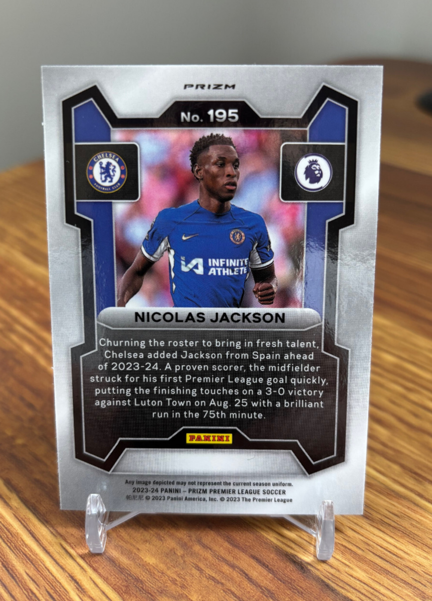 Nicolas Jackson 2023 2023-24 Panini Prizm EPL #195 Tiger Stripe