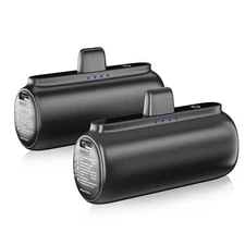 Mini power bank portable charger for iPhone or Type C phones instant charging