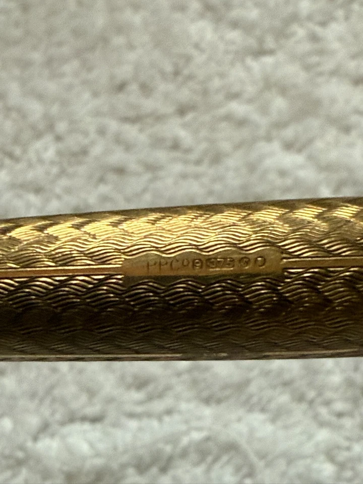 9CT GOLD HALLMARKED VINTAGE PARKER 51 PRESIDENTIAL FOUNTAIN PEN - Image 2 of 4