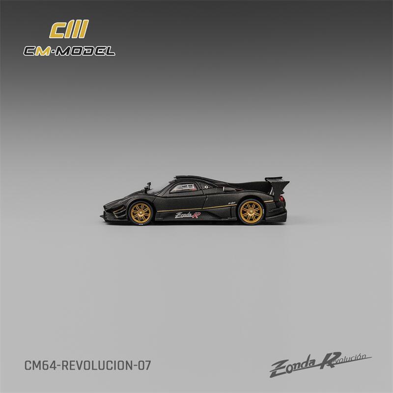 未使用級✨gadid anoniem BERNY / BLACK SIZE 1 CM MODEL 1:64 Pagani Zonda Rev Drycarbon Black Diecast Model Car