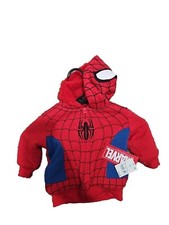 Spiderman 12M full zip fuzzy lined hoodie with pockets