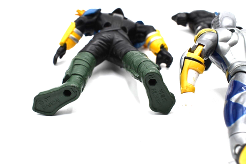 Figuras de acción Power Rangers y Beetleborg Shadow Borg Turbo Ranger juguetes años 90 - Imagen 12 de 13
