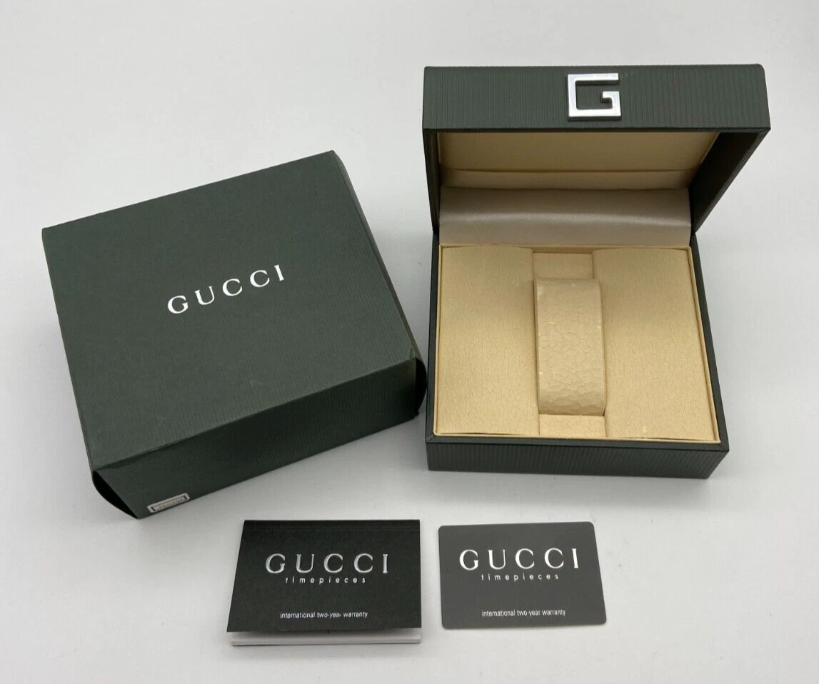 Coffret montre Gucci boîtier extérieur livret #1503