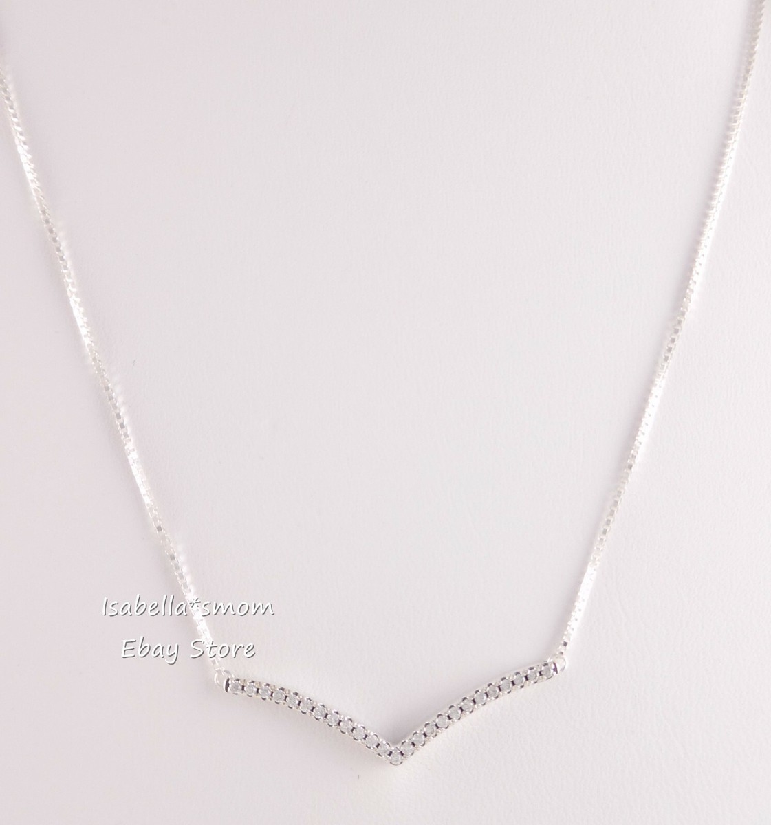 SHIMMERING WISH Authentic PANDORA Silver ZIRCONIA Necklace 397802CZ NEW w POUCH! SHIMMERING WISH Authentic PANDORA Silver ZIRCONIA Necklace 397802CZ NEW w POUCH!