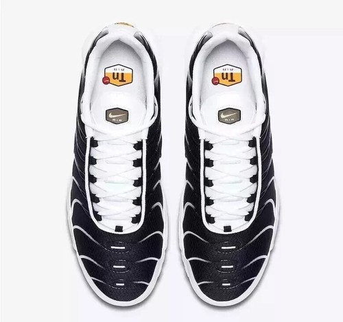 NEW Nike Air Max Plus TN Men's Black white Air cushioned Sport shoes - Picture 2 of 5