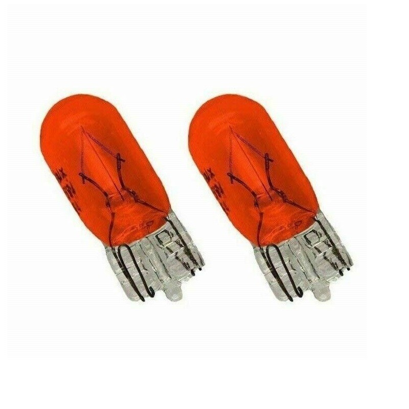 12V WY5W Birne Glühbirnen WY5W T10 Orange Blinker Und Repeater W5W Autos Motorräder 2 T10 WY5W Glühbirnen