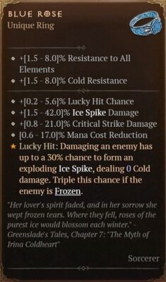 DIABLO 4   ALL SORCERER / ZAUBERER UNIQUE ITEMS   SEASON 5   D4 Diablo VI