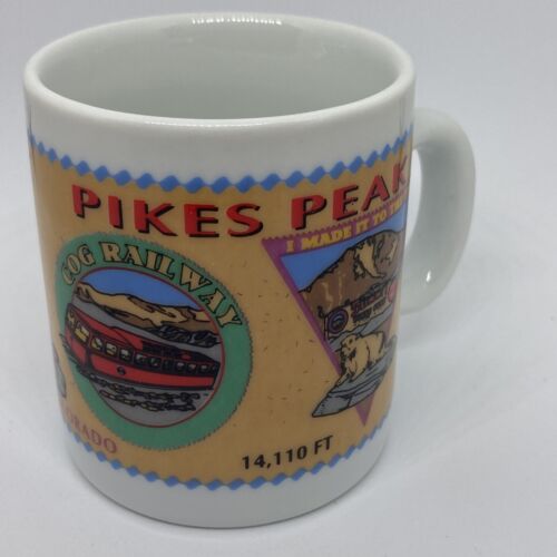Mini tasse en verre miné Pike's Peak Colorado par Smith nouveauté comme neuf - Photo 1/9