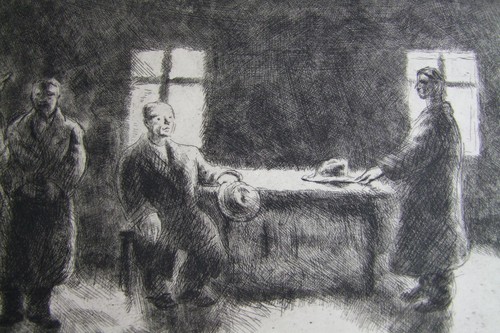 Istvan Szöny 1894-1960 Ungarn,3 Orig.Radierungen,23x13 bis 30x40cm,jew.sign,1xda - Bild 10 von 13