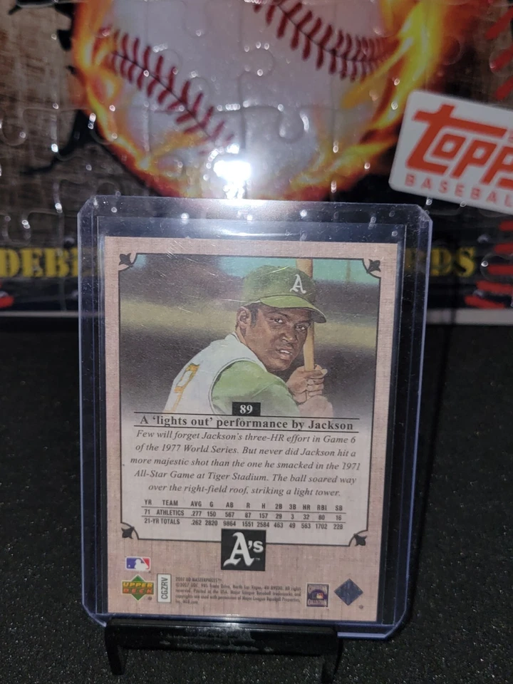 Reggie Jackson 2007 UD Masterpieces #89 Oakland Athletics - Image 2 of 2