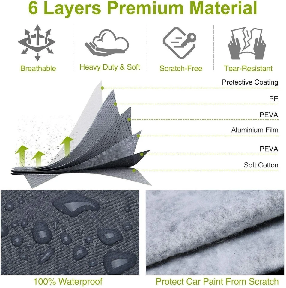 CAPA DE CARRO 6 CAMADAS PEVA ALGODÃO AJUSTE PERSONALIZADO Buick Regal GS 100% impermeável EXTERIOR - Imagem 4 de 4