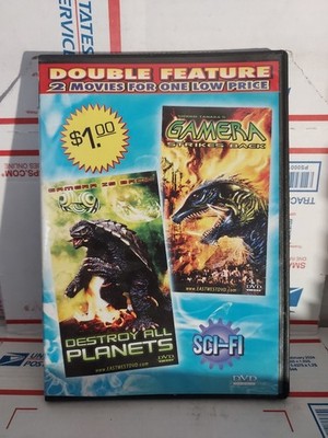 Destroy All Planets Gamera Strikes Back DVD Double Feature Sci-fi Good Used #202