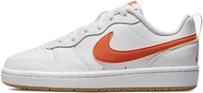 Nike Court Borough Low 2 Boys Shoes, White/Navy, US Size 7