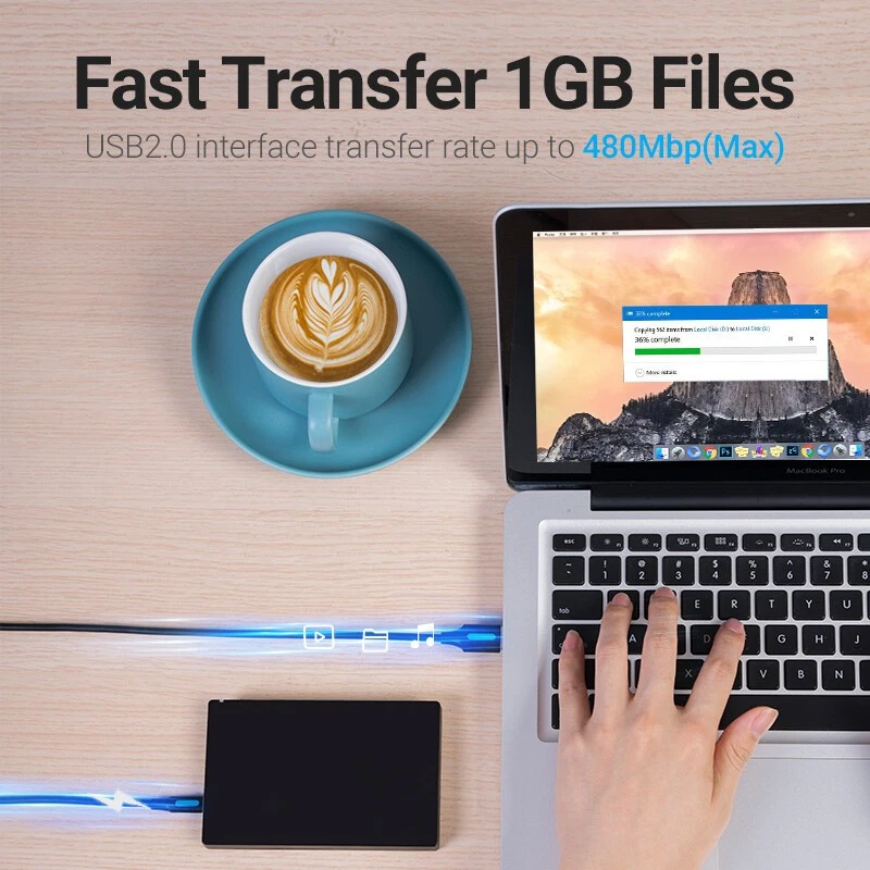 Mini USB Cable Mini-B Cord USB 2.0 Charger Cable Hard GoPro Dash Cam Camera GPS - Image 2 of 4