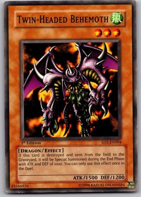 Twin-Headed Behemoth SD1-EN004 Common / Short Print 1st Edition NM