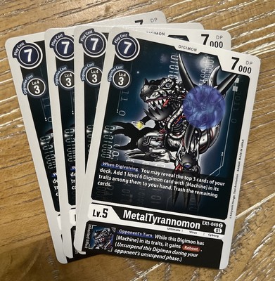 MetalTyrannomon Ex1-049 C Classic Collection Digimon TCG NM Playset Of 4