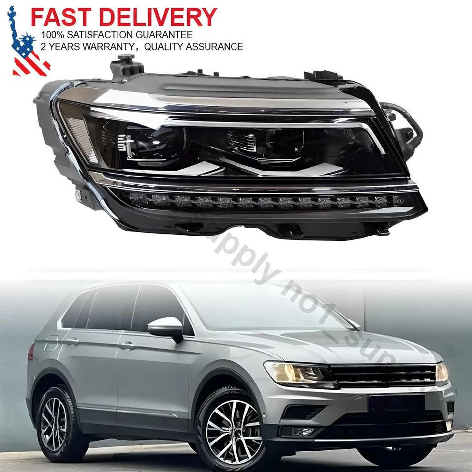 ДЛЯ VW Tiguan 2018-2021 НОВЫЕ правосторонние светодиодные фары 5NL941113A/5NL941081A - Изображение 2 из 4