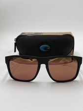 Costa Del Mar Spearo XL Matte Black / Gold Mirror Polarized Glass 580G - NEW
