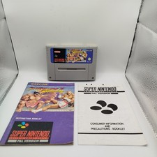 Street Fighter II 2 Turbo Game for Nintendo Snes Pal UKV + Manual Booklet