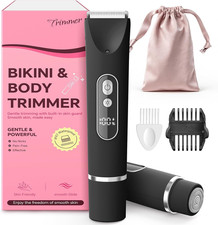 Bikini Trimmer for Women,Smooth Electric Razor for Sensitive Skin, IPX7 Waterpro