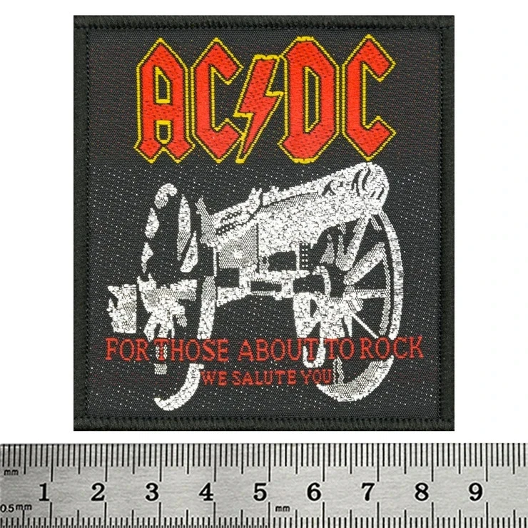 Death Band Logo Large Embroidered Sew-On Back Patch for Jacket Vest