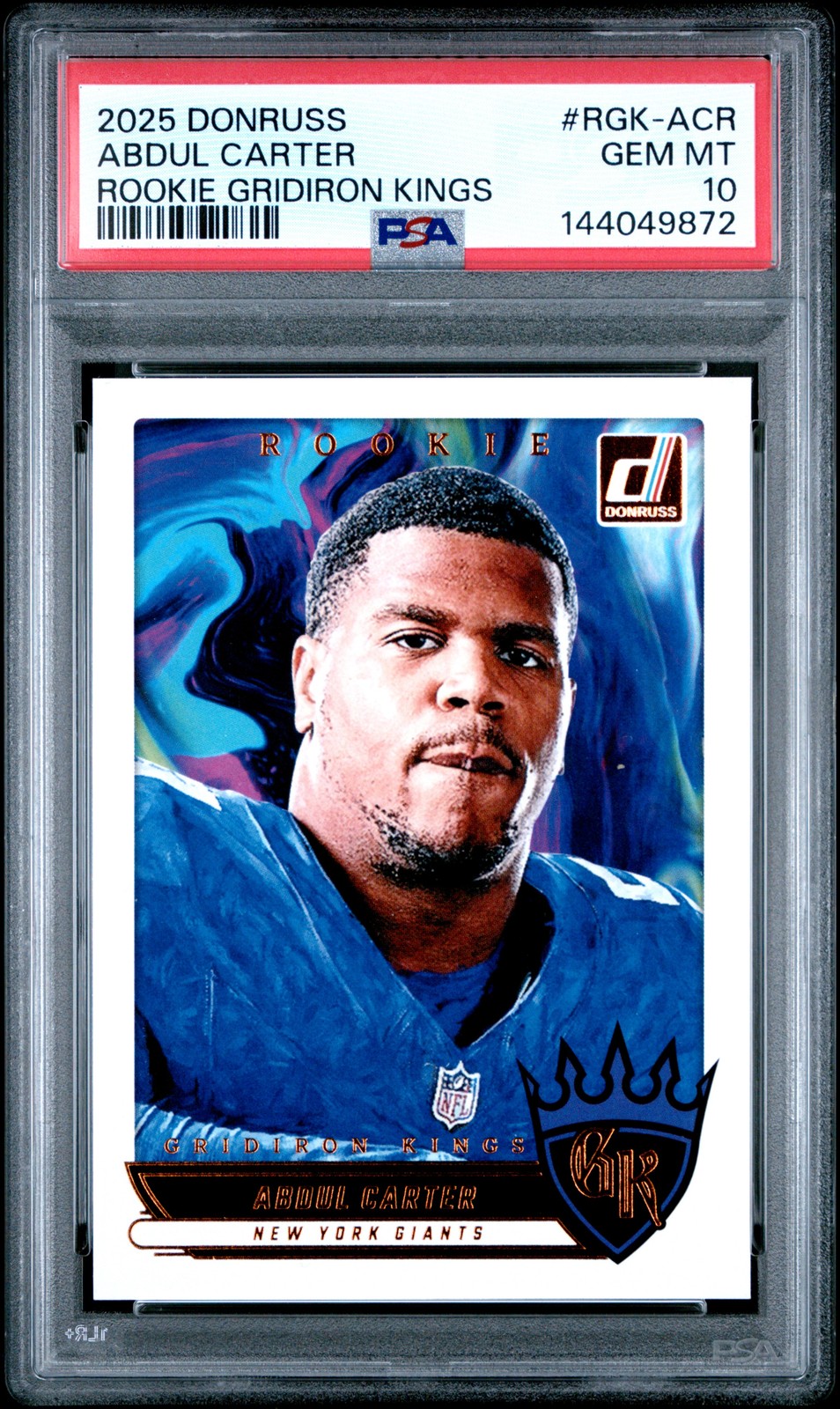Abdul Carter Panini Donruss Rookie Gridiron Kings #RGKACR Base