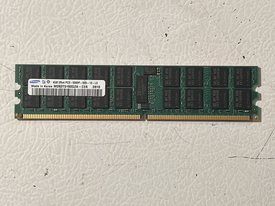 LOTE DE 16 SAMSUNG 4GB 2Rx4 PC2-5300P DDR2 667MHz ECC REGISTRO SERVIDOR MEMORIA RAM Foto 3 de 4