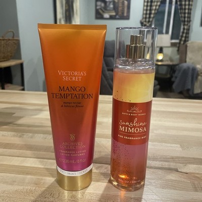 Bath & Body Works Sunshine Mimosa Mist Victoria s Secret Mango Temptation Lotion