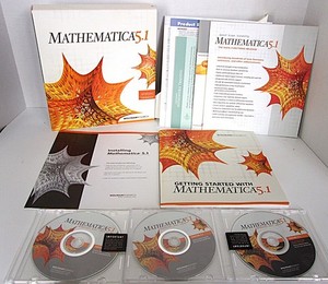 2005 Mathematica 5.1 w/Three CDs, Getting Started and Installation