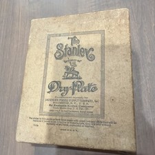 UNOPENED Box of 12 Stanley Dry Plates Eastman Kodak 7232a Made In USA 4x5