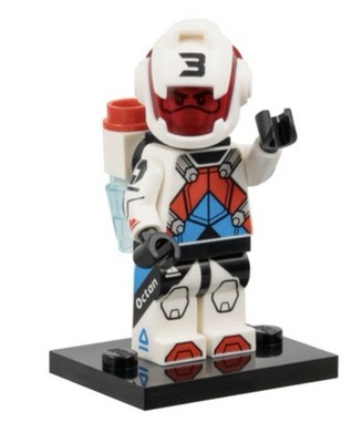 LEGO   1x Set col27-3 - Jetpack Racer, Series 27 (Complete Set with Stand ) new