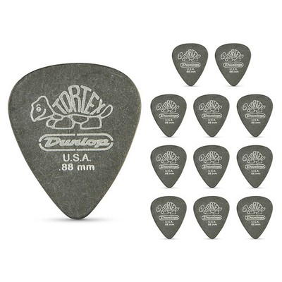 Dunlop Tortex Pitch Black Standard Guitar Picks 1 Dozen .88 mm