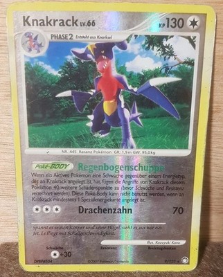 Pokémon Karte Knakrack LV. 66 9/123 Reverse Holo Rare (2007)