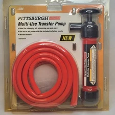 Pittsburgh Automotive Multi-Use Transfer Pump Change Oil Siphon Gas Air Pump NEW