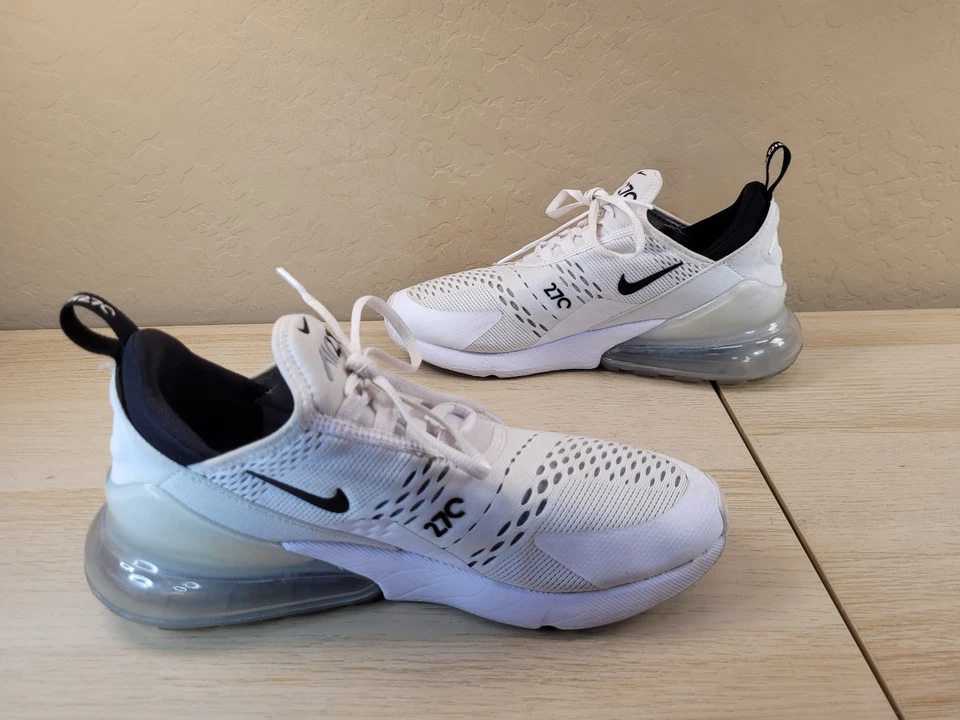 Nike Air Max 270 Zapatos Tenis Para Hombre Talla 8 Blanco/Negro AH8050-100 Foto 4 de 4