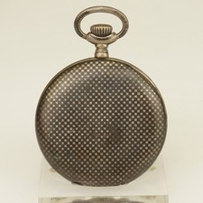 RARE Antique Niello Silver Pocket Watch Men's no fusee no duplex no repeater