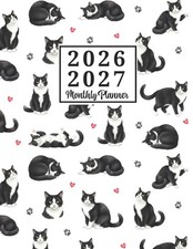 Tuxedo Cat 2026 - 2027 Monthly Planner: Large Size 8.5x11in Calendar from Januar