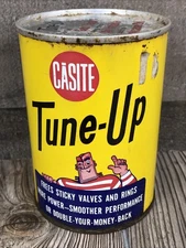 Vintage Casite Tune Up Oil Can Tin New 15 Fluid Oz